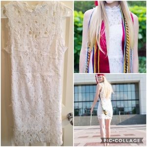 White lace dress